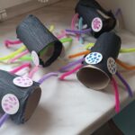 Prace plastyczne dzieci - kolorowe pajączki